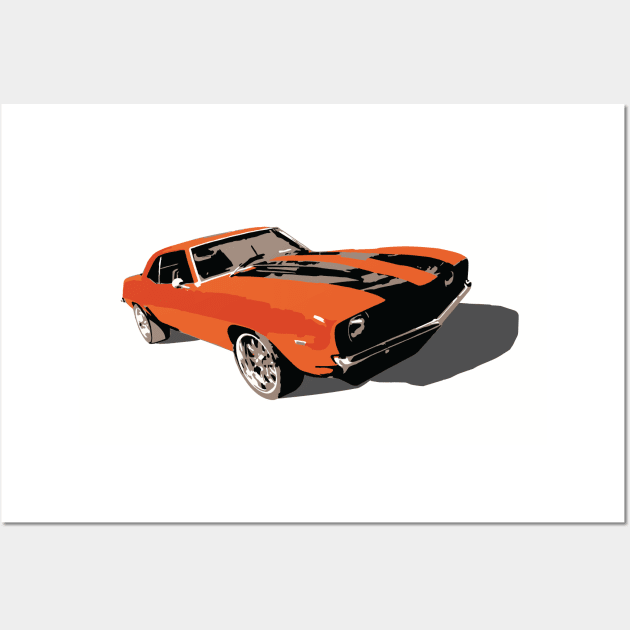 1969 Camaro Wall Art by SteveGrime